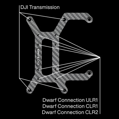 Carbon Side Plate for DJI Transmission / KEYSTONE