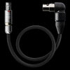 Power Cable ‣ 3-Pin Fischer to 4-Pin Mini XLR Right Angle for Filmotechnic ZERO MINI Rain Deflector